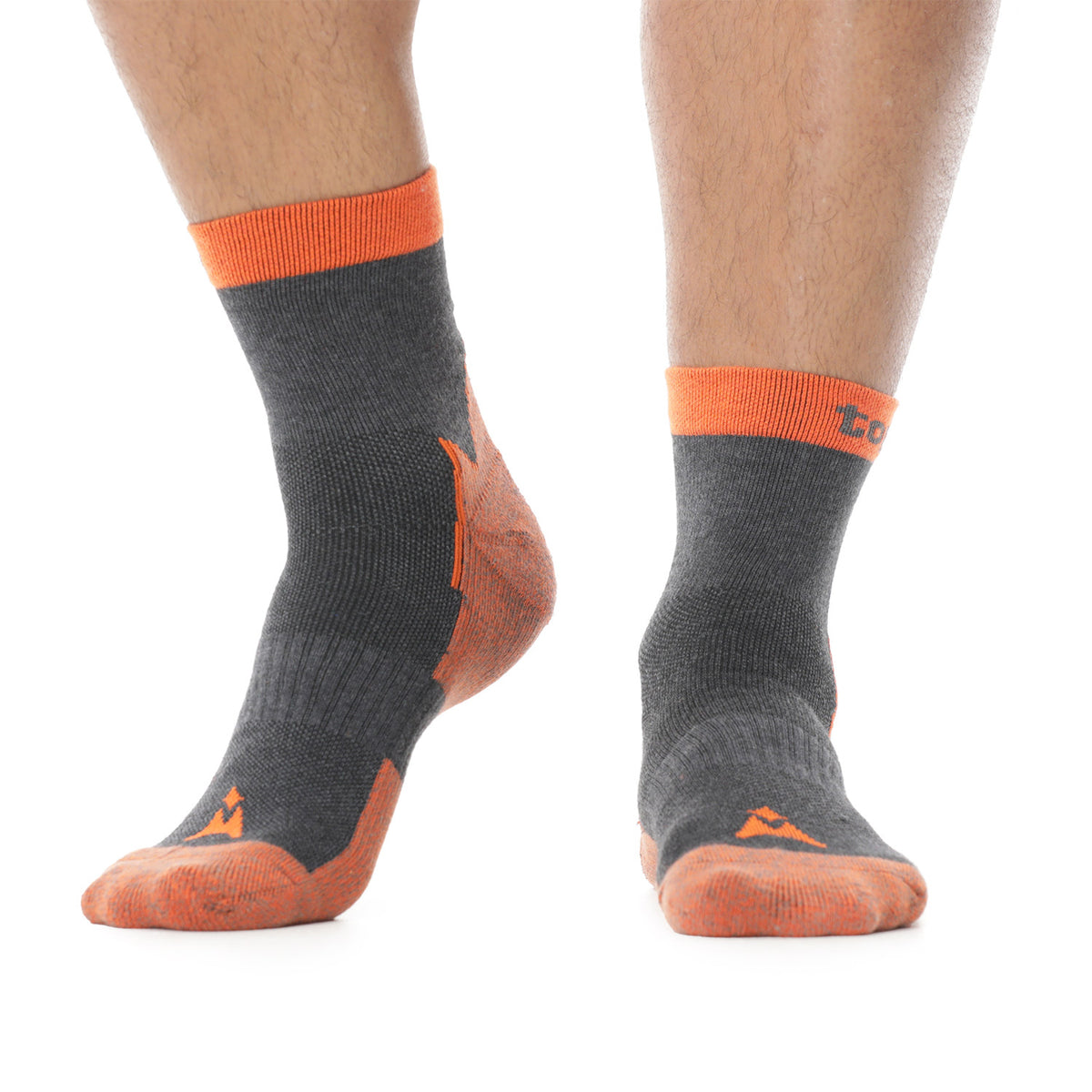 Calcetines Tobilleras para Hombre Pissis Gris/Naranja