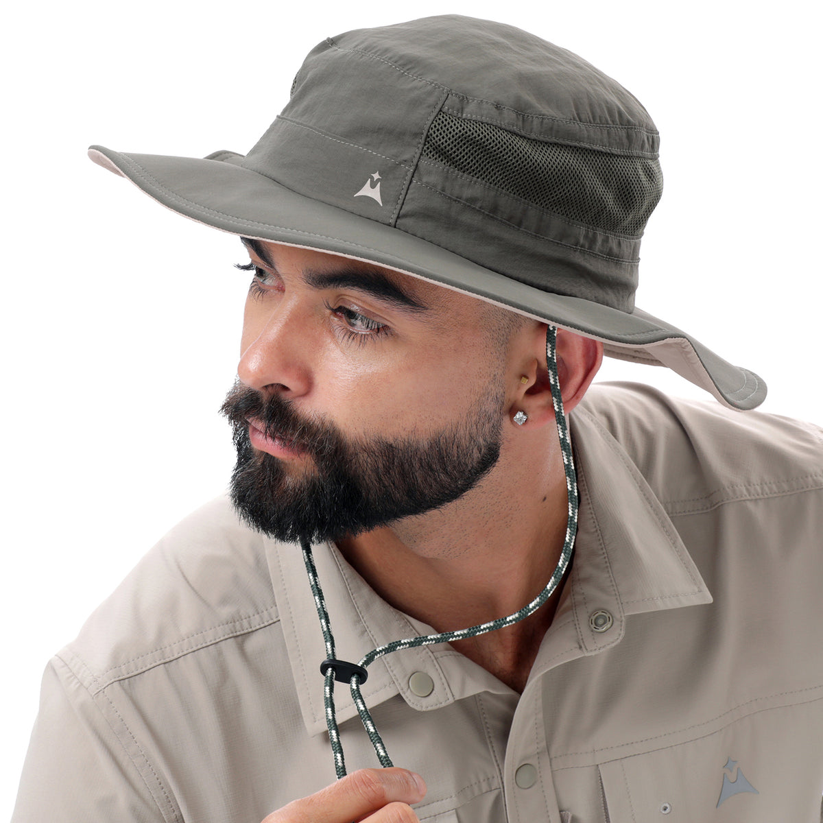 Sombrero de ala ancha con protección UV