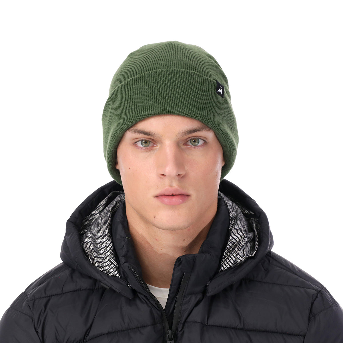 Gorro Beanie en Tejido de Punto Sierra Verde
