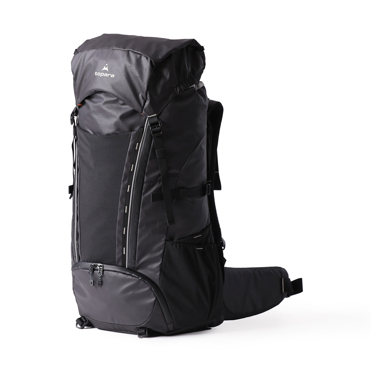 Mochila con bolsillos expandibles y capota con fuelle