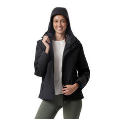 Chumpa Impermeable 4 en 1 Mujer Chingaza Negra