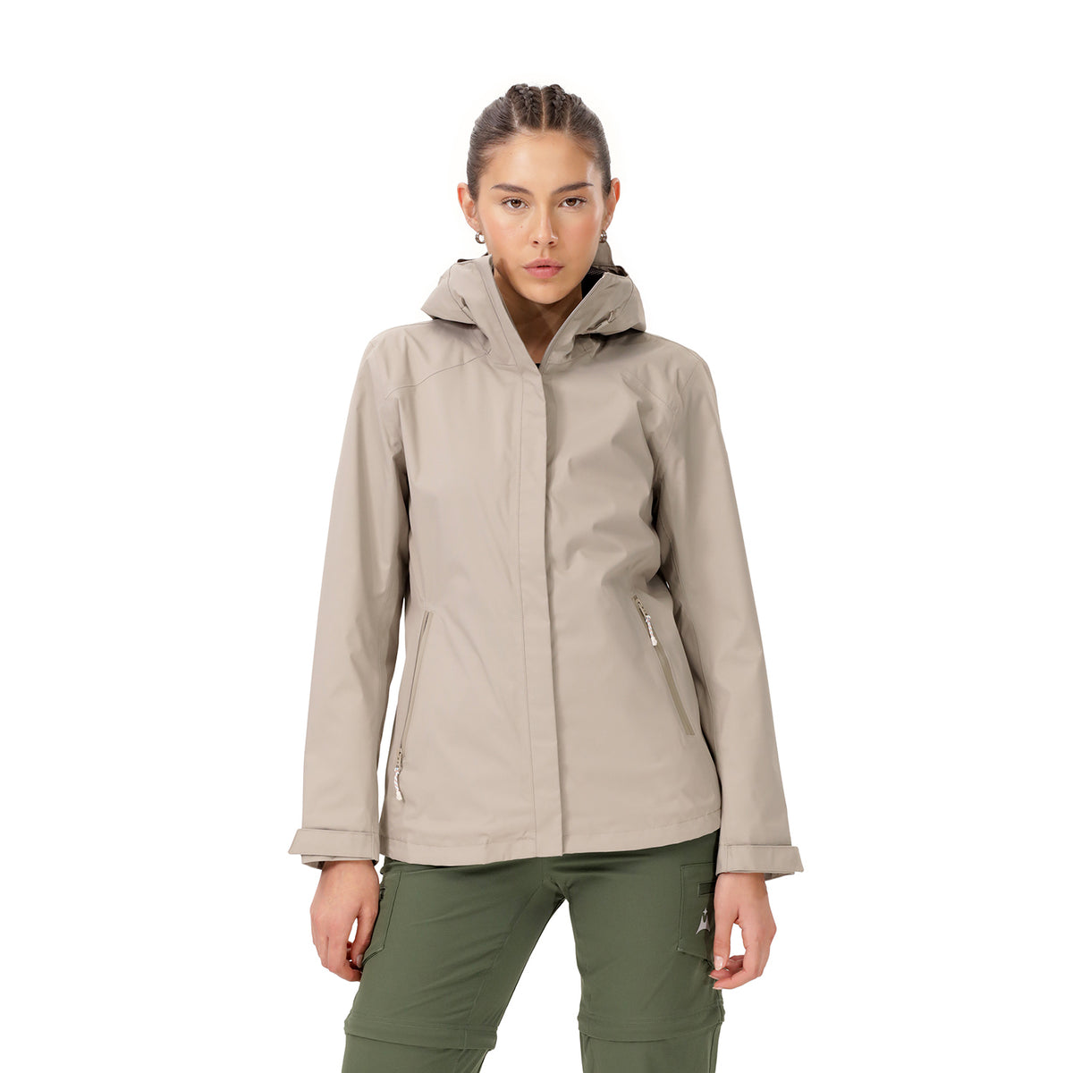 Chumpa Impermeable Mujer Monteverde Beige