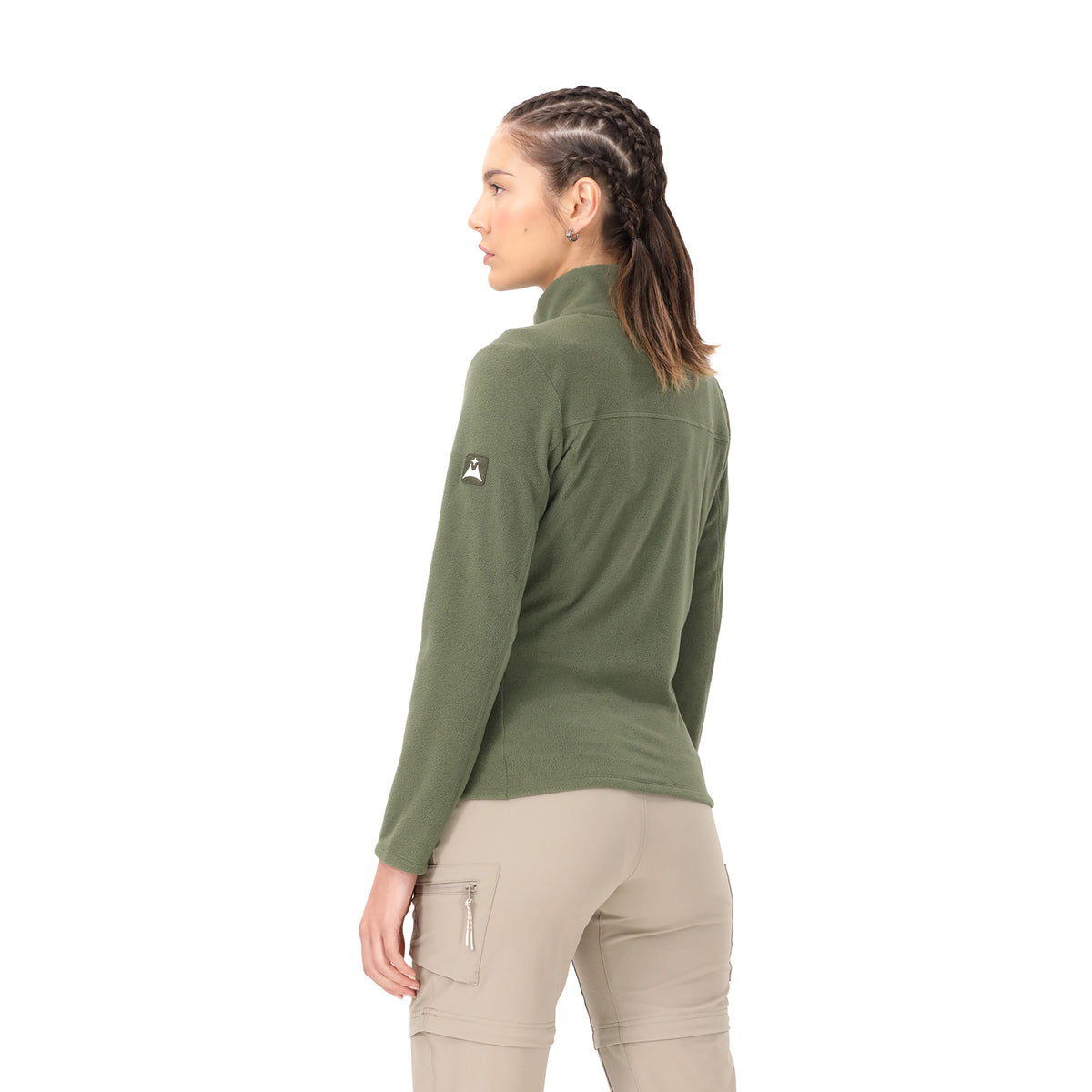 Suéter Polar Abierto para Mujer Pucón Verde