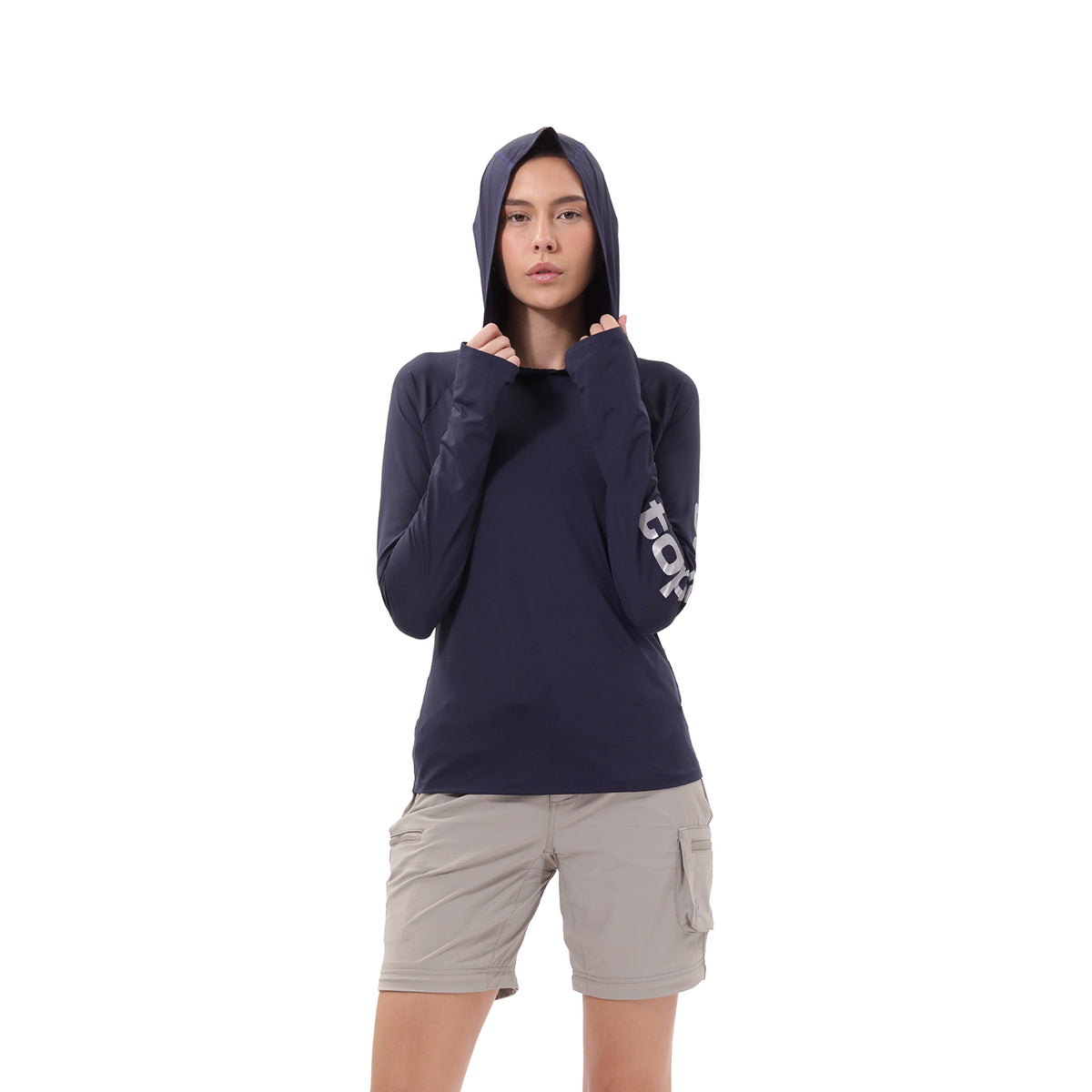 Camiseta Deportiva Manga Larga para Mujer Palenque Azul