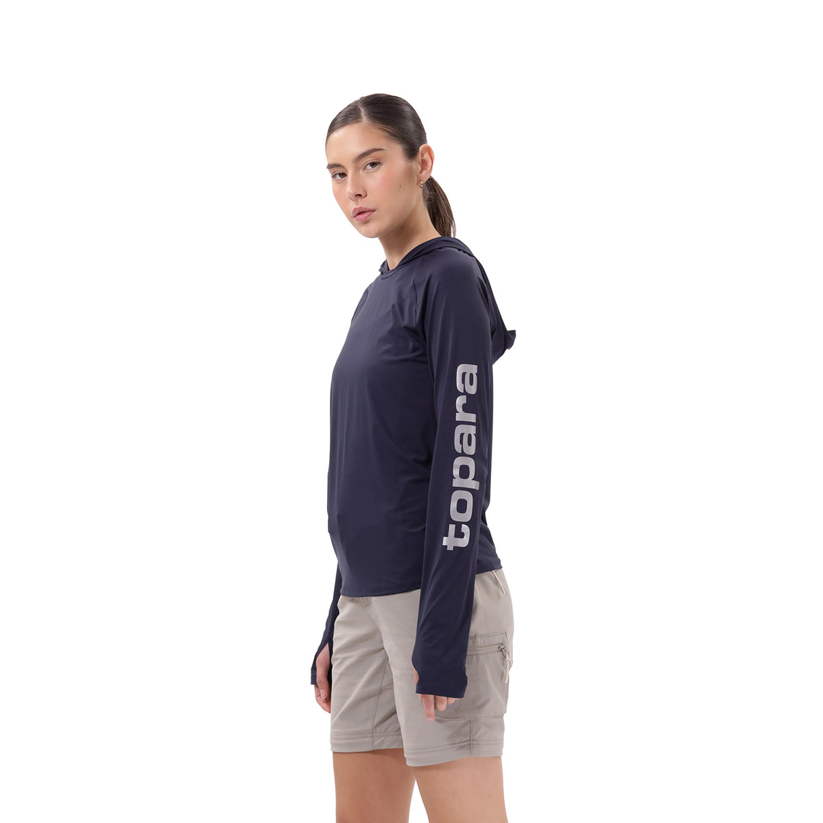Camiseta Deportiva Manga Larga para Mujer Palenque Azul