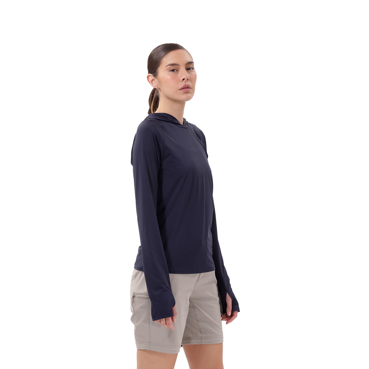 Camiseta Deportiva Manga Larga para Mujer Palenque Azul