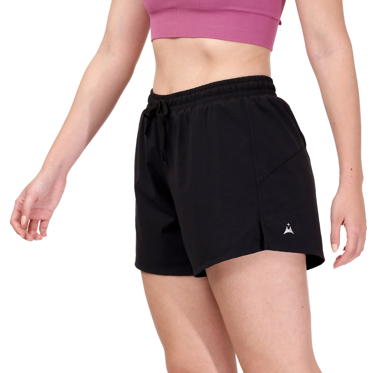 Short Pantaloneta Mujer Deportivo Rio Celeste Negro