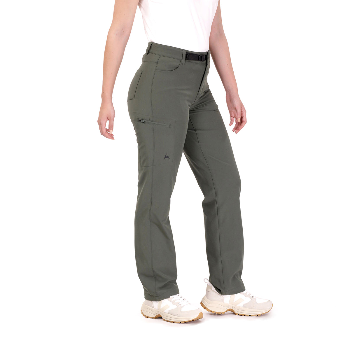 Pantalón Chino Casual Outdoor Mujer Calafate Verde