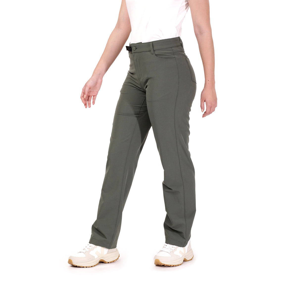 Pantalón Chino Casual Outdoor Mujer Calafate Verde