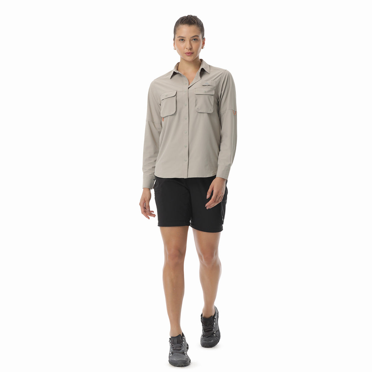 Camisa Para Pesca Mujer Amazonas Beige Protección UV