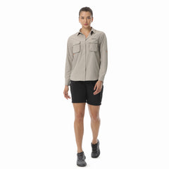 Camisa Para Pesca Mujer Amazonas Beige Protección UV