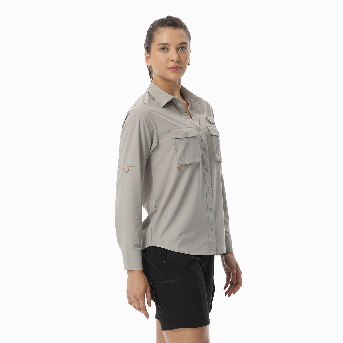 Camisa Para Pesca Mujer Amazonas Beige Protección UV