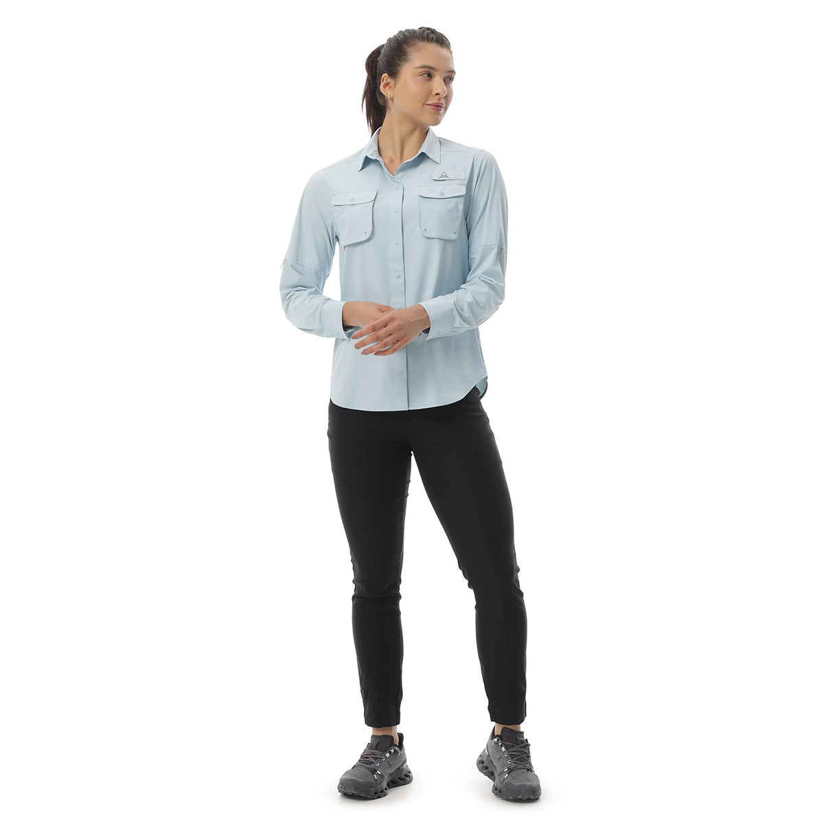 Camisa Para Pesca Mujer Amazonas Azul Protección UV