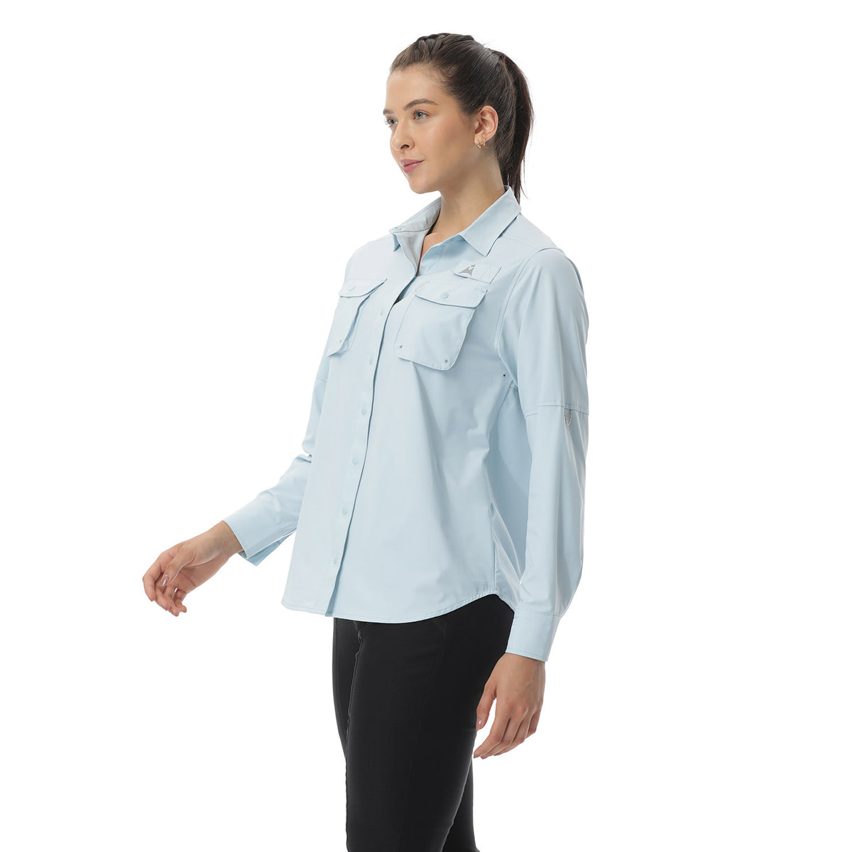 Camisa Para Pesca Mujer Amazonas Azul Protección UV