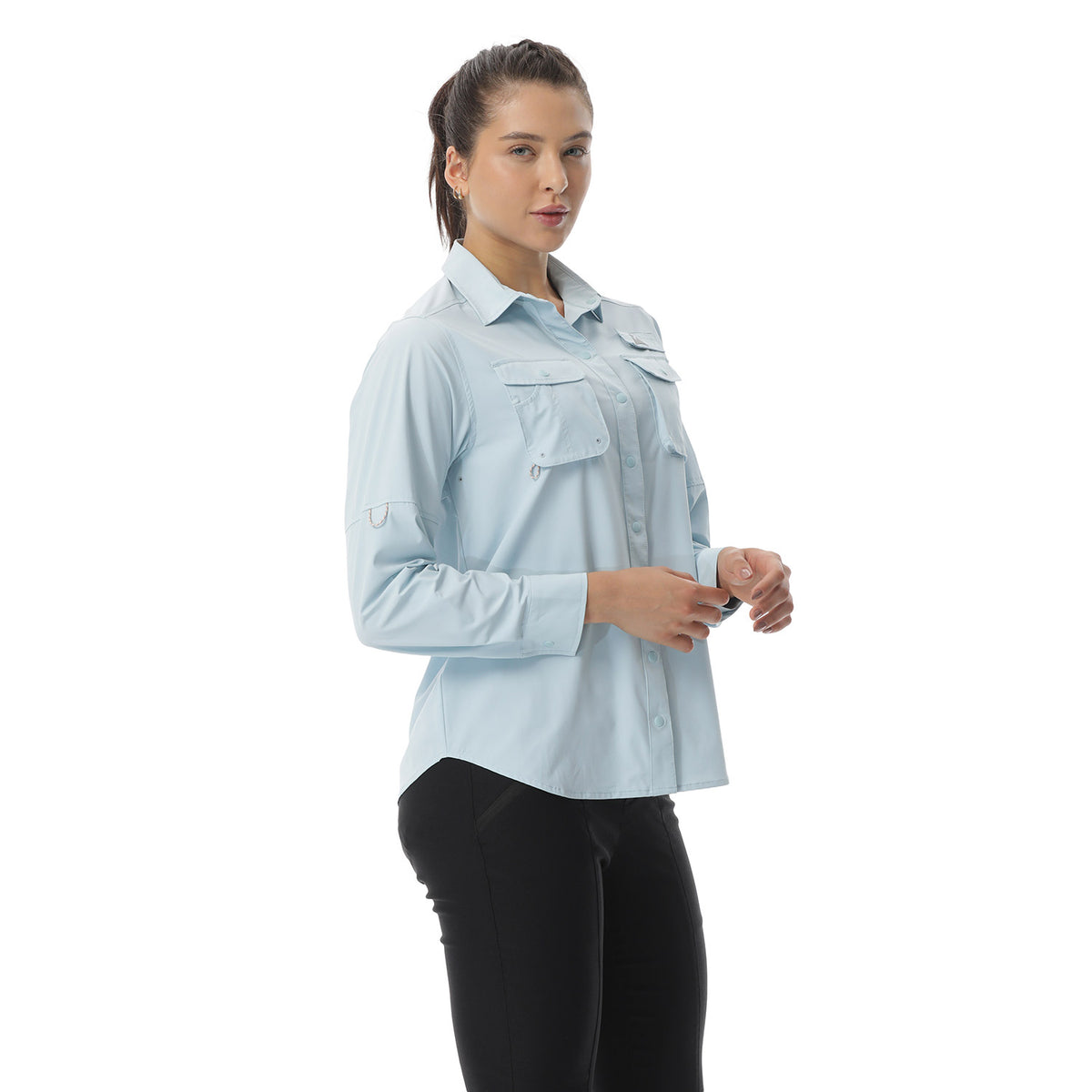 Camisa Para Pesca Mujer Amazonas Azul Protección UV