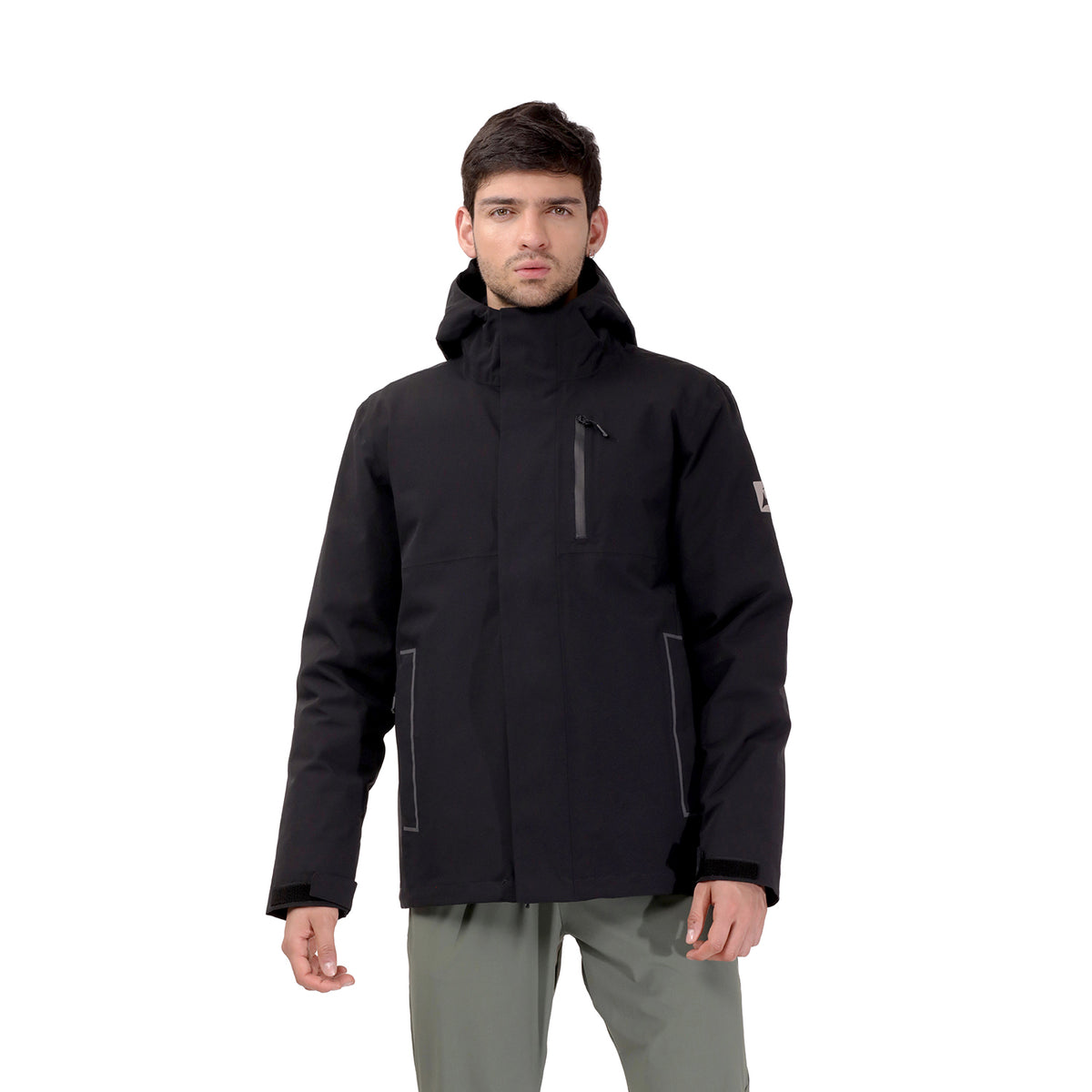 Chumpa Impermeable 4 en 1 Hombre Chingaza Negra