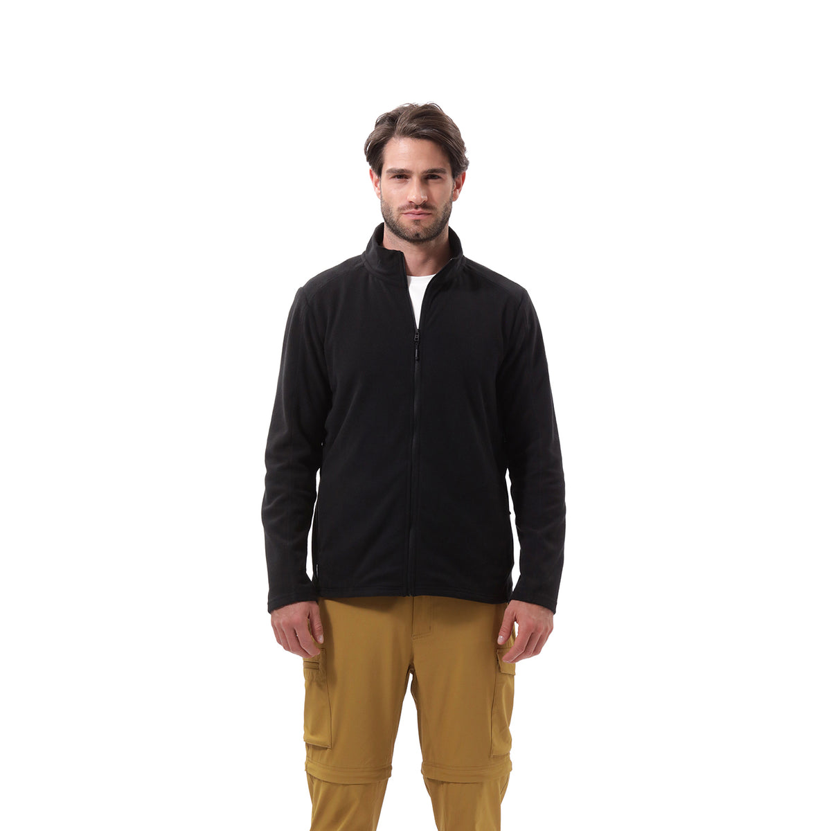 Suéter Polar Abierto para Hombre Pucón Negro