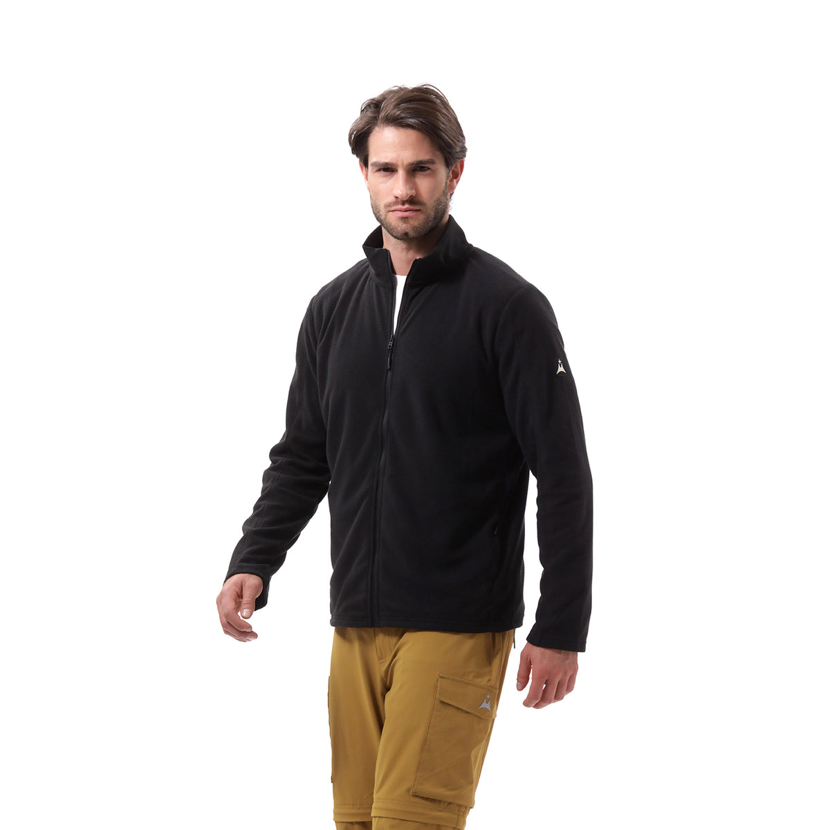 Suéter Polar Abierto para Hombre Pucón Negro
