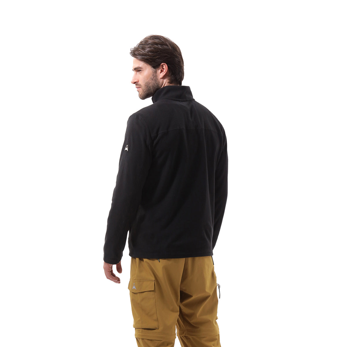 Suéter Polar Abierto para Hombre Pucón Negro