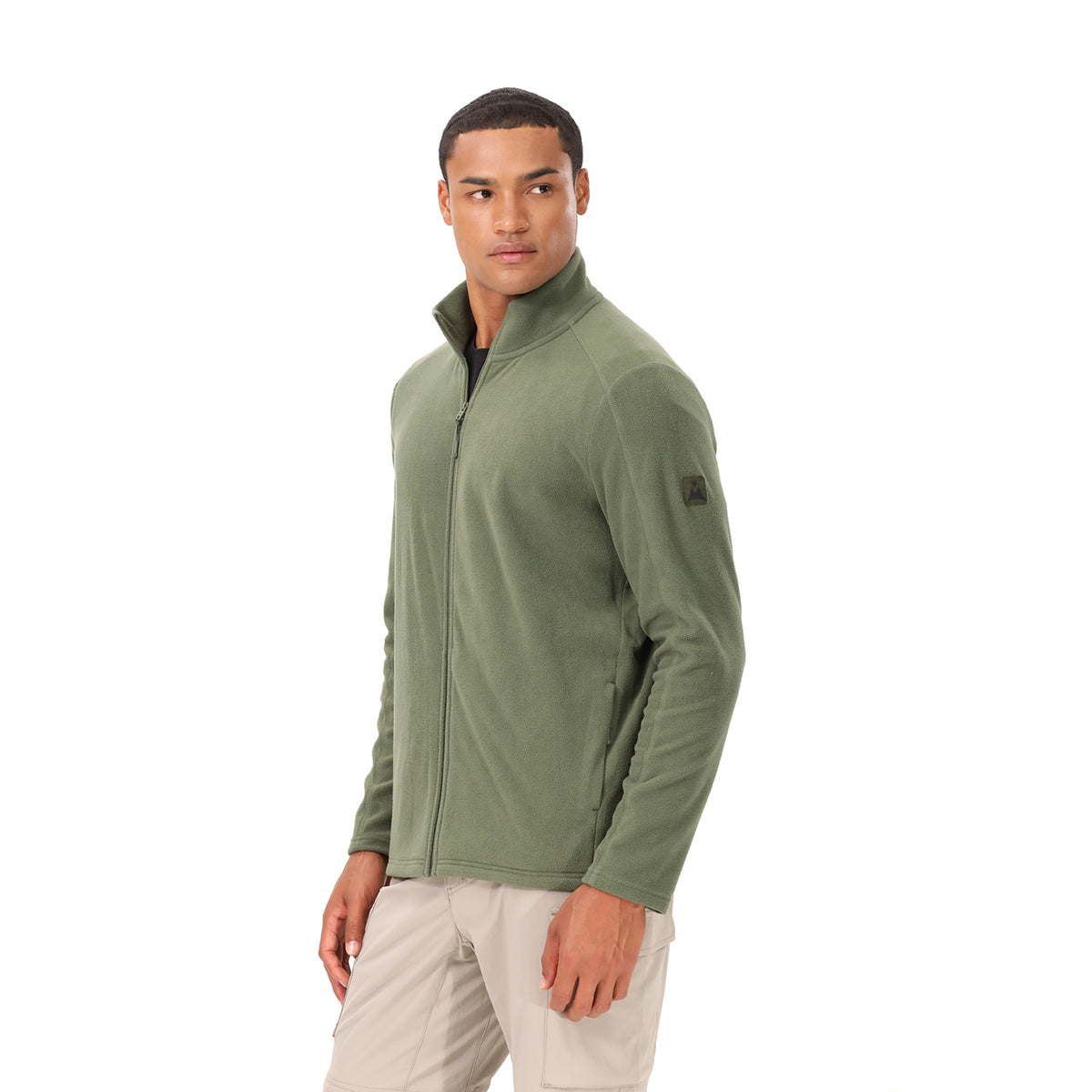 Suéter Polar Abierto para Hombre Pucón Verde
