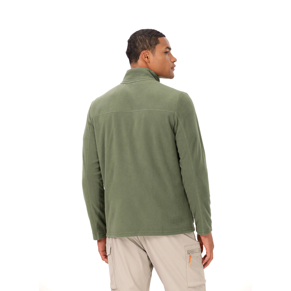 Suéter Polar Abierto para Hombre Pucón Verde