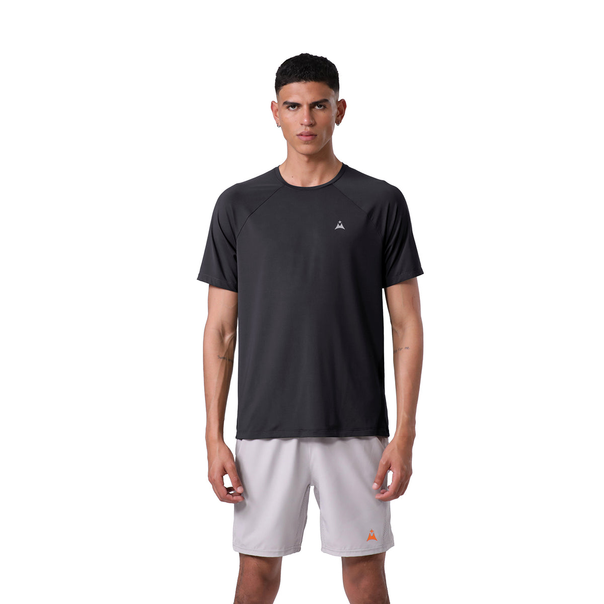 Camiseta Deportiva Manga Corta para Hombre Guamal Negra