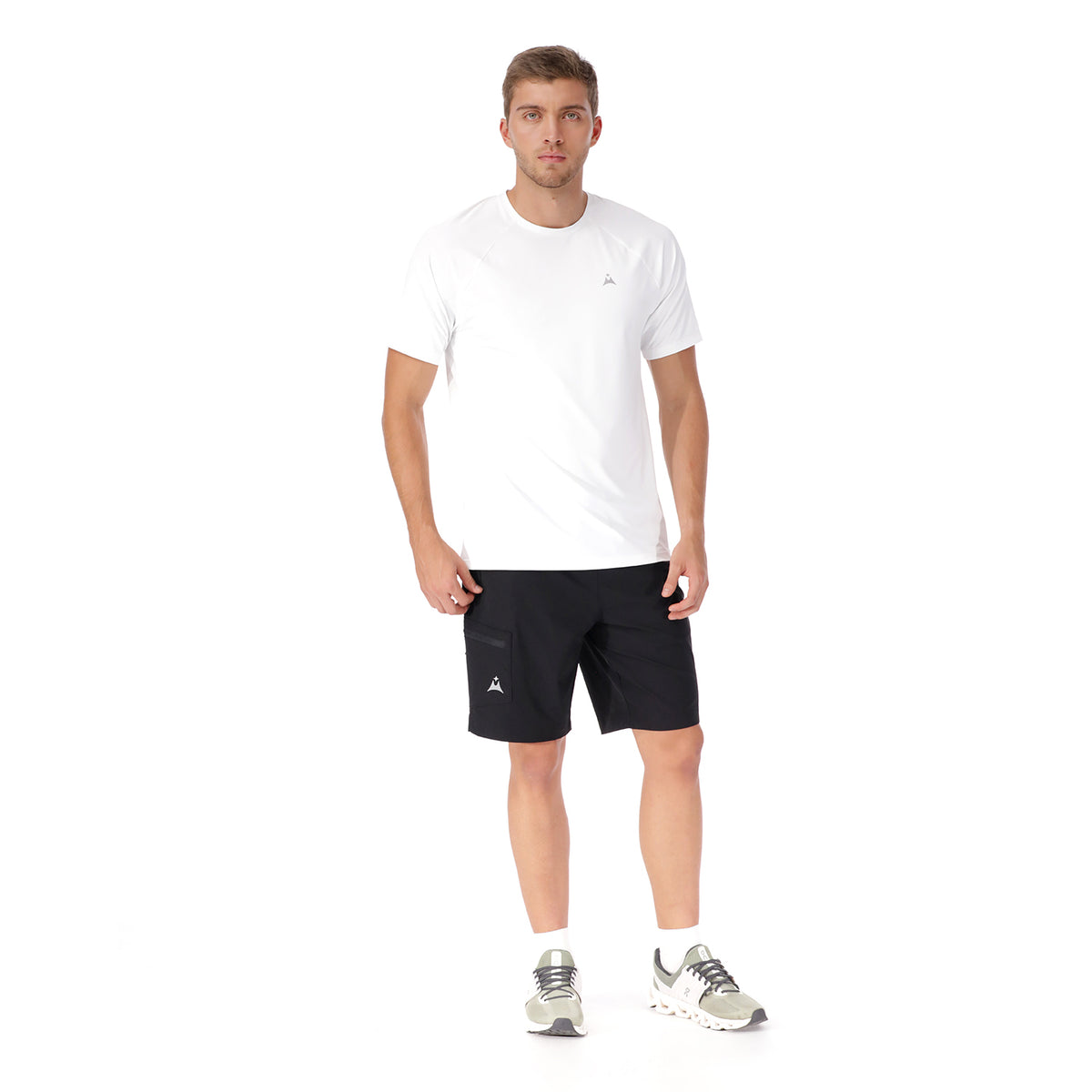 Camiseta Deportiva Manga Corta para Hombre Guamal Blanca