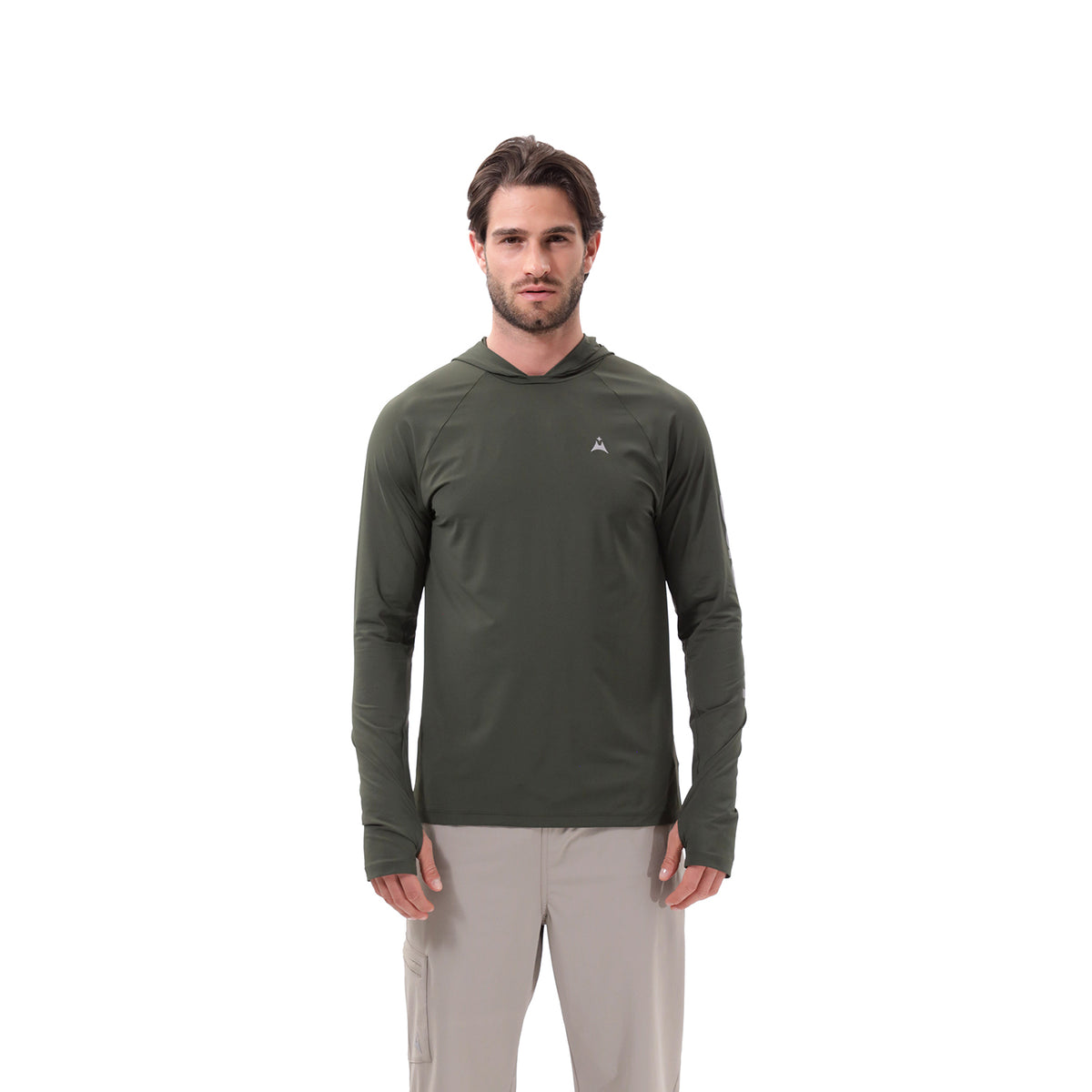 Camiseta Deportiva Manga Larga para Hombre Tolú Verde