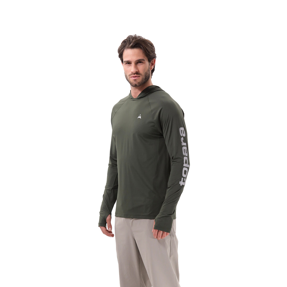 Camiseta Deportiva Manga Larga para Hombre Tolú Verde