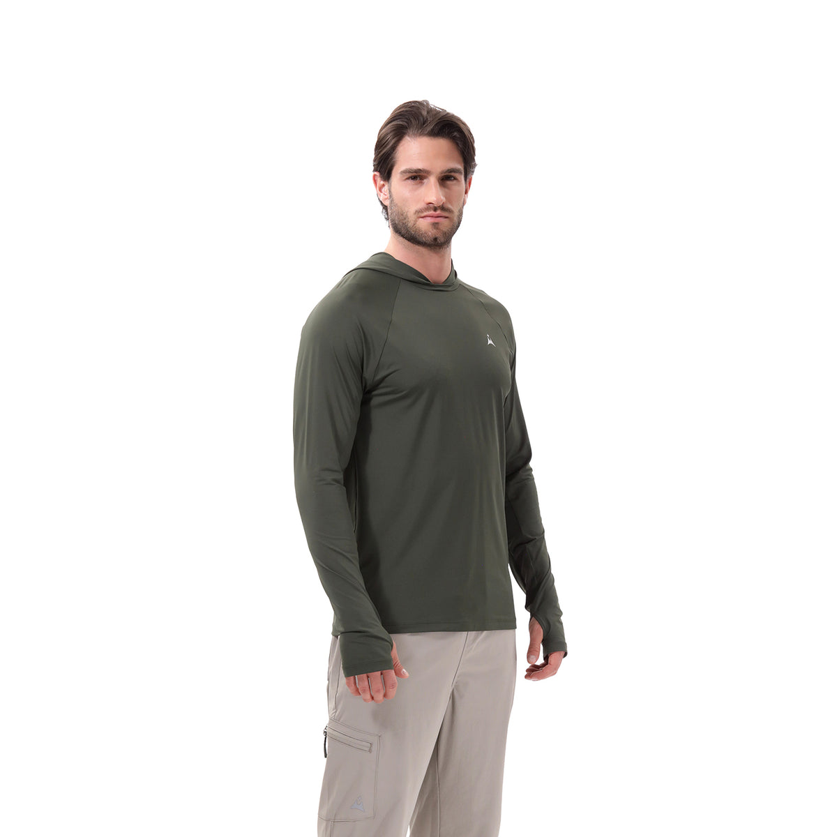 Camiseta Deportiva Manga Larga para Hombre Tolú Verde