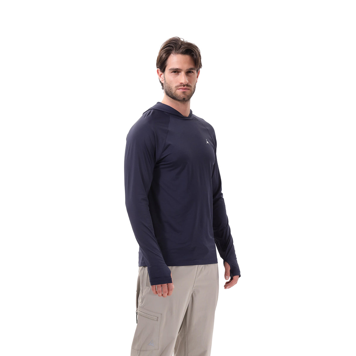 Camiseta Deportiva Manga Larga para Hombre Tolú Azul