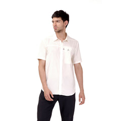Camisa Para pesca Manga Corta Hombre Pantanal Blanca