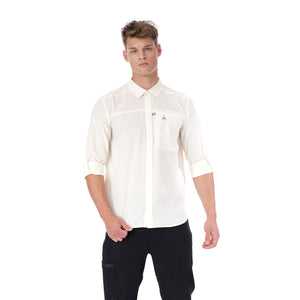 Camisa Para pesca Manga Larga Hombre Pantanal Blanca