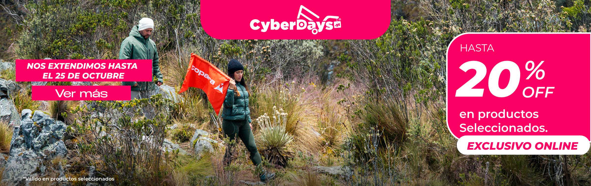 CyberDays hasta 50% OFF en mochilas, accesorios, bolsos, maletas seleccionadas.